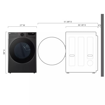 LG DLEX4080B - Electric Dryer at Doraville Store