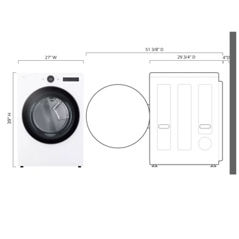 LG DLEX6500W - Electric Dryer at Doraville Store