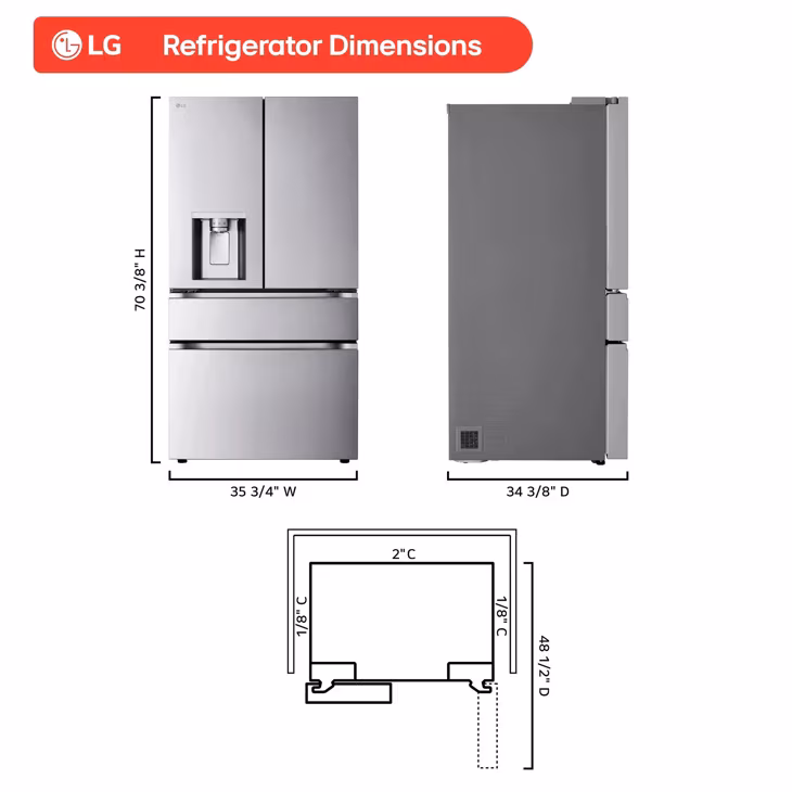 LG LF29S9730S - French Door Refrigerator at Doraville Store